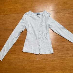 Princess Polly Passoni Long Sleeve Top Grey